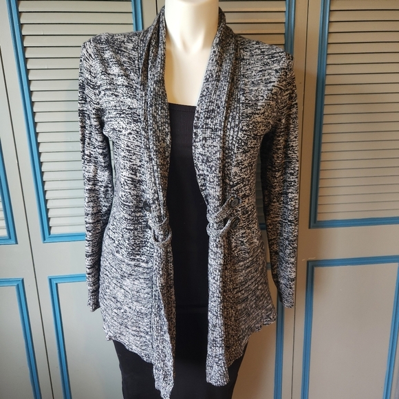 Apt. 9 Sweaters - Apt 9 Dark Grey Open Sweater
